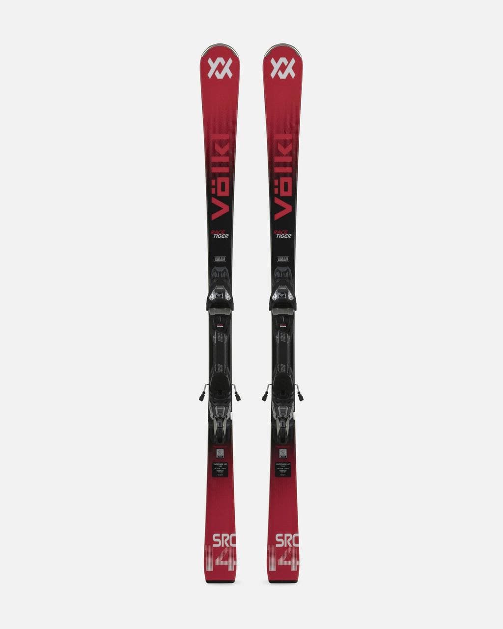 Skis Völkl Racetiger SRC 2026 + fixations Marker VMotion 11 GW rouge noir - 158