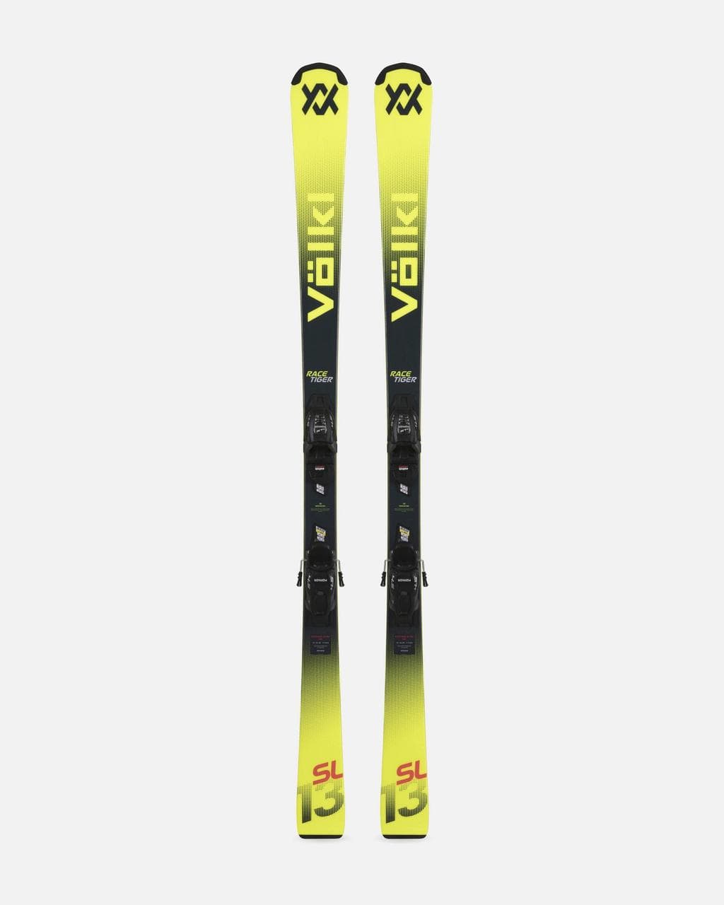 Skis Völkl Racetiger Pro 2026 + fixations Marker 7.0 V-Motion jaune noir junior - 140